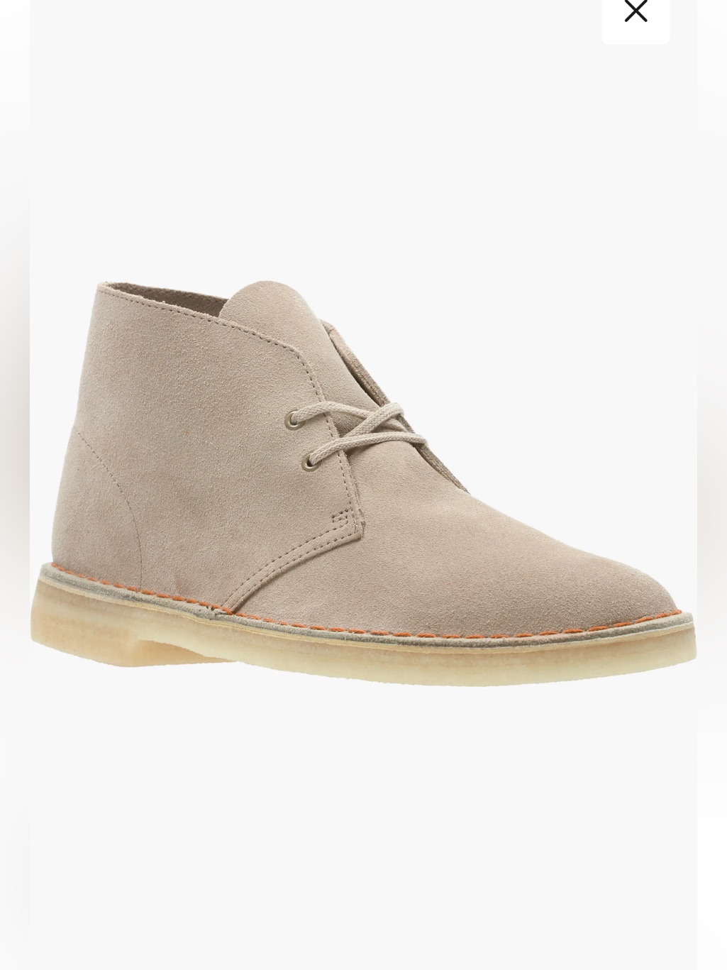 Clark’s Desert Chukka Boots In Beige Suede